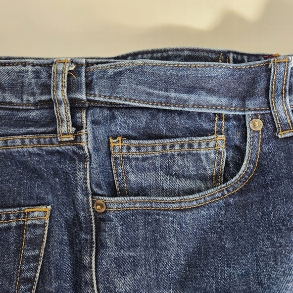 Lands End Mens Comfort Waist Flannel-Lined Tapered Leg Jeans-Size 38x29 - Picture 9 of 9